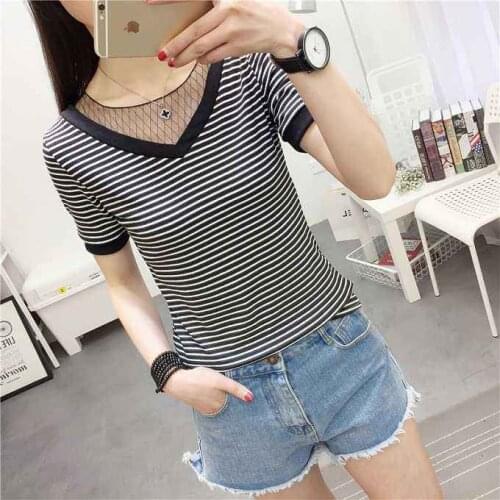 Tops T Shirt Women Short Sleeve Tshirt Women Lady Black