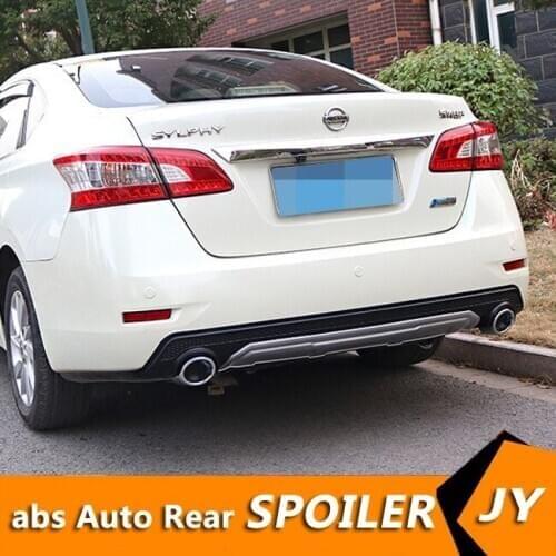 For Nissan Sentra ABS Rear Bumper Diffuser Bumpers Protector For 2012-2014 Sentra Body kit bumper rear lip rear spoiler