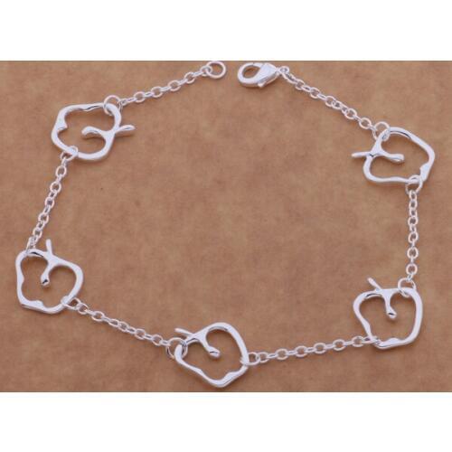 AH127 Hot sterling bracelet, sterling fashion jewelry Five apples /alrajcya aztajraa silver color