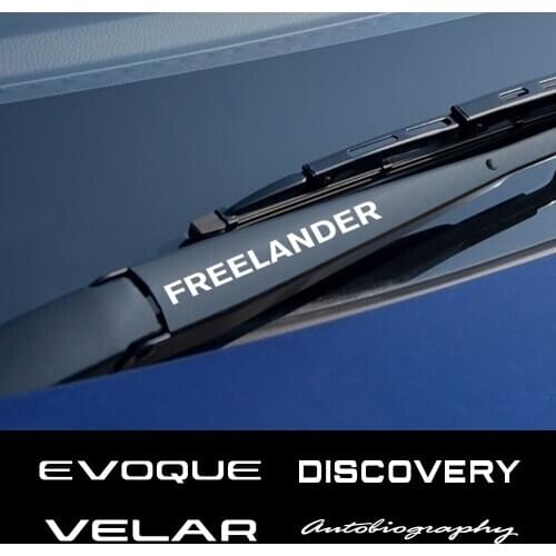 4PCS Car Stickers Window Wiper PVC Decals For Land Rover Discovery 3 4 2 Freelander Evoque Velar Supercharged Autogiography SVR