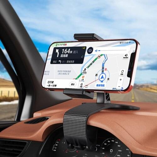 XMXCZKJ 360° Adjustable Rotation Car Phone Holder Mount, GPS Navigation Bracket Rear View Mirror Universal Stand Clip