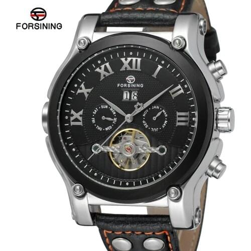 FORSINING Tourbillon Men Watches Top Brand Luxury Waterproof Watches Men Automatic Mechanical Wrist Watches relogio masculino