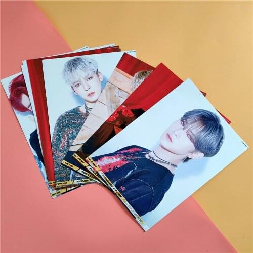 KPOP ATEEZ combination WONDERLAND Photo Poster self-adhesive pictorial photo wonder painting atiny collection card displaying