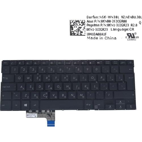 Greece Farsi Arabic backlit keyboard for ASUS ZenBook UX331 UN UX331F UX331U computers notebook keyboards 0KN1 3J2FS23 3J2GR23