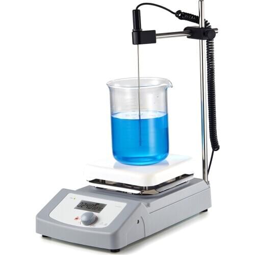 HP380-Pro Laboratory Digital 380 C Hotplate Magnetic Stirrer Heating Plate Mixer Aluminum With Temperature Sensor