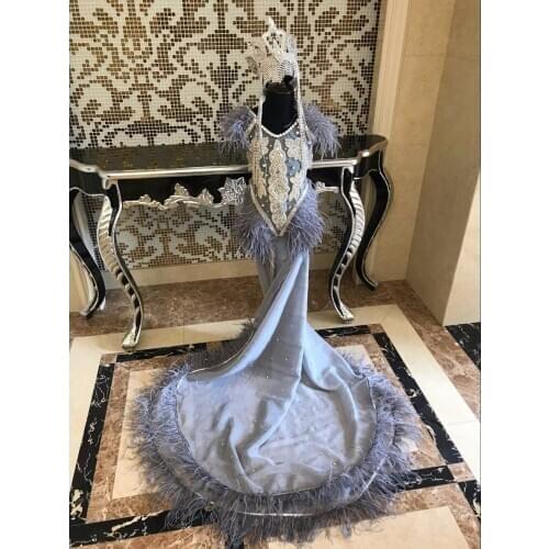 Latin dance, feather, exquisite dance show, samba Costume Boy children girl Stage catwalk Model competition perform