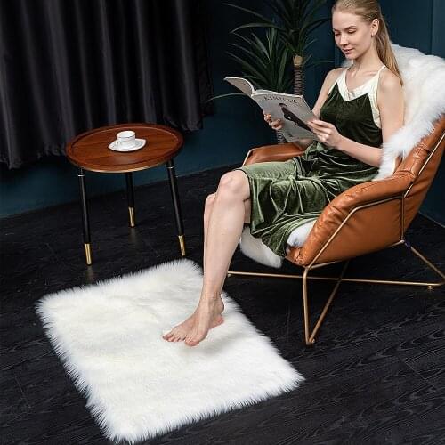 Nordic Living Room Small Carpet Bedroom Cute Girl Room Tea Table Bed Plush Mat Soft Tapis Salon Moderne Luxury Wool Rug C6B