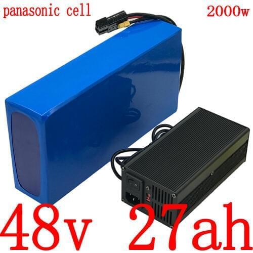 48V 1000W 1500W 2000W electric scooter battery 48v 27ah Lithium ion battery use panasonic cell 48V 27AH electric bike battery