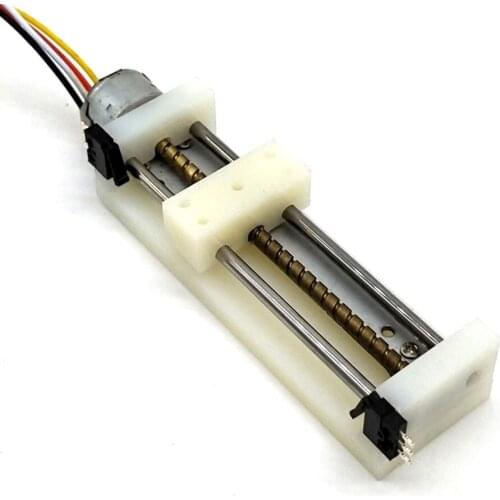 Mini Slide Screw Motor Optical Drive Stepper Motor DIY Small Slide with Limit Switch