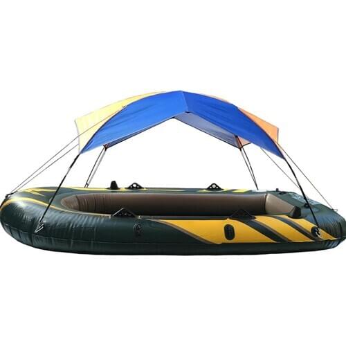 Boat Shelter Boat Tent Inflatable Boat Kayak Accessories Fishing Sunshade Rain Canopy Kayak Kit for 3-person 295*137*43CM Boats