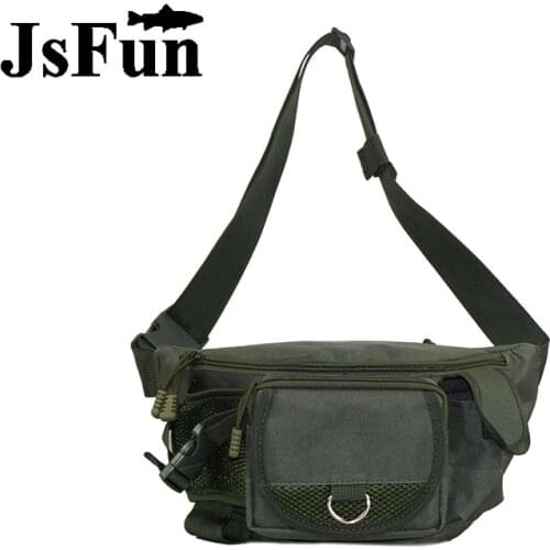 New Stylish Canvas Fishing Lure Bag 4-Layers 3 Colors Multi-pocket Waterproof Waist Tactical Military Hiking Bag Wearable N0134