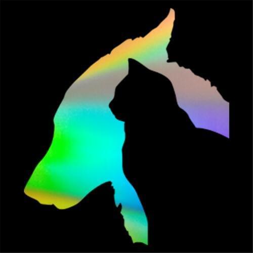 New Cat and Dog StickerCar Window Door Wall Bumper Laptop Van JMD Vinyl Decal Motorcycle