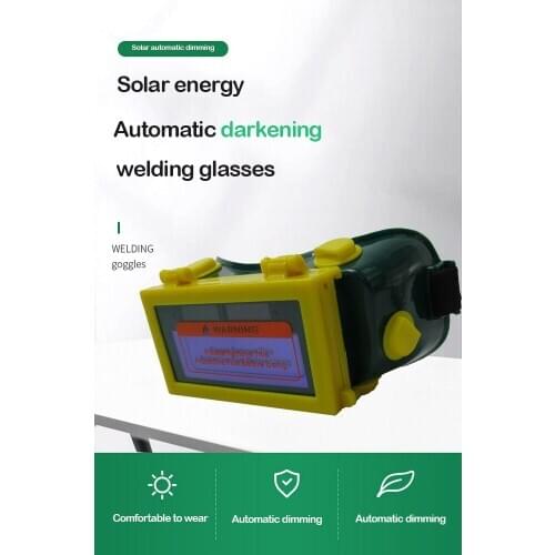 Flip Cover Automatic Dimming Goggles Anti-glare Light Welding Glasses Auto Darkening Weld Glasses Goggles Welding Equipment