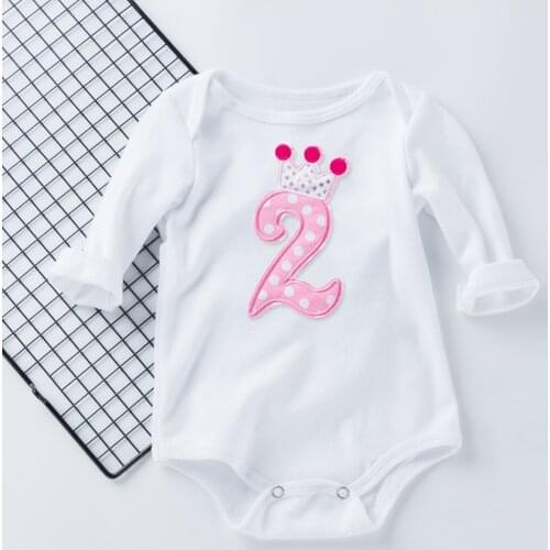 Newborn Baby Boy Girl Clothes Long Sleeve 1st Birthday Baby Rompers Spring Autumn Baby Clothing 1Pc Baby Product Jumpsuits