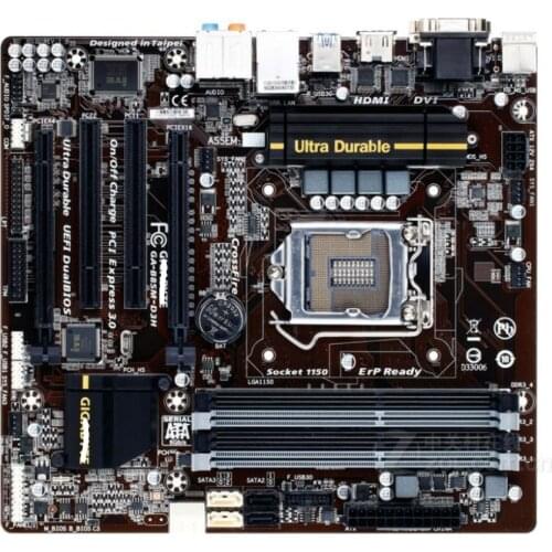 Gigabyte B85M-D3H original motherboard DDR3 LGA 1150 USB2.0 USB3.0 VGA DVI HDMI-compatible 32GB Desktop motherboard