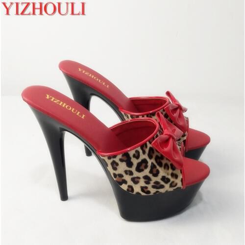15cm Sexy High-Heeled Shoes Crystal Sandals Sweet Rhinestone Sexy Shoes Bride Wedding Shoes Heels Platform Stripper Shoes