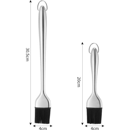 Silicone Kitchen Oil Brush BBQ Grill Basting Brush Barbecue Cooking Brush Silicone Pastry Brush for Baking Grill BBQ Accessories