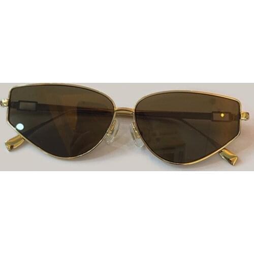 Small Cat Eye Sunglasses Women Vintage Brand Design Metal Frame Men Sun Glasses With Box UV400 Oculos De Sol