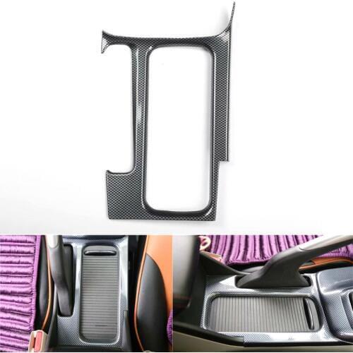 ABS Carbon Fiber Style Car Accessories For Honda Civic 9th LHD 2012-2014 Car Water Cup Holder Panel Frame Cover Trim Styling