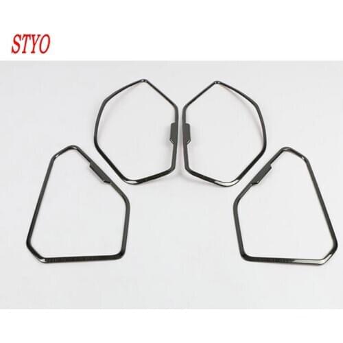 STYO For LHD Toyota1 RAV4 RAV 4 AX50 2019 2020 Stainless Inner Door Stereo Speaker Audio Ring Cover Sound Frame Decoration Trim