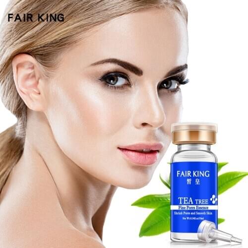 Tea Tree Shrink Pore Hyaluronic Acid Face Serum Moisturizing Whitening Firm Control Oil Essence Plant Bright Skin Care FAIR KING