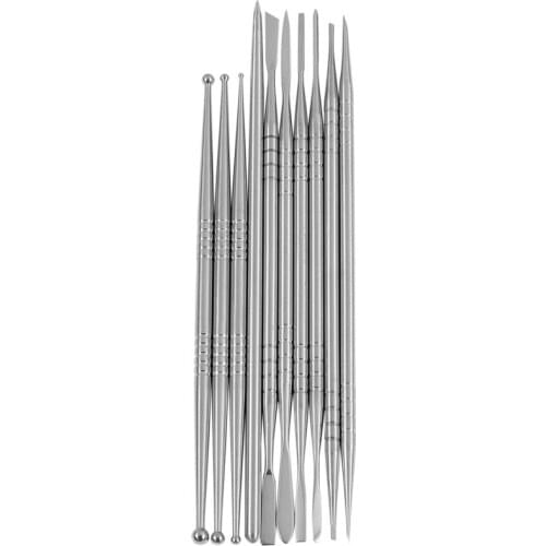 Quality 10Pcs Stainless Steel Clay Sculpture Engrave Tools for Modeling Carving Crafts Ceramic Sculpting Tools