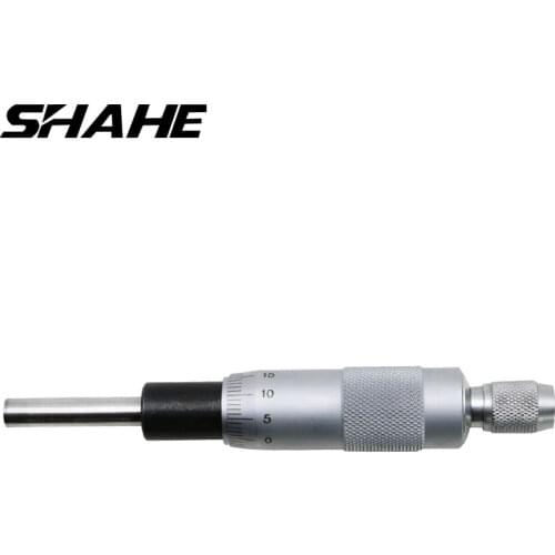 SHAHE High quality 0-25 mm 0.01 mm Mini Metal Precise Micrometer Head With Knurled Adjustment Knob Measurement Tool
