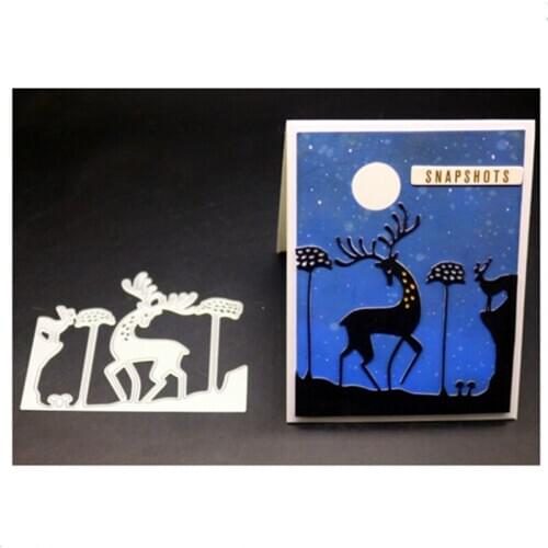 YINISE SCRAPBOOK Metal Cutting Dies For Scrapbooking Stencils DEER DIY Paper Album Cards Making Embossing Die Cuts Cutter TOOLS