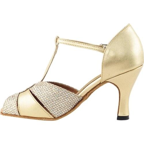 Practice Women Salsa Ballroom shoes Ladies PU Latin Dance Shoes High Heeled Latin Salsa Ballroom Tango Girls Party Dancing Shoes