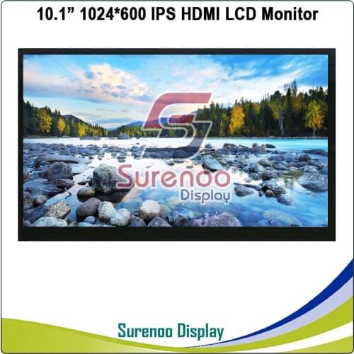10.1" inch 1024*600 HDMI-Compatible LCD Module Display Monitor IPS Screen USB Capacitive Touch Panel for Raspberry Pi