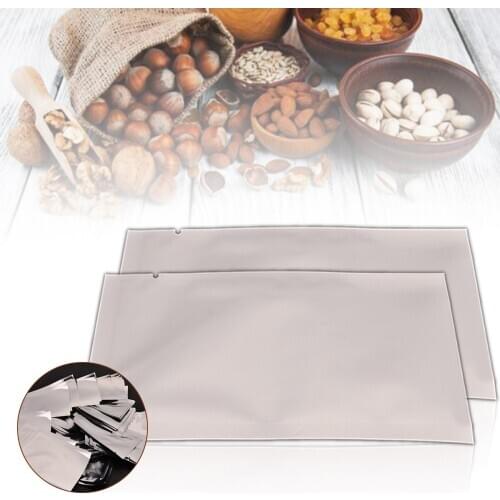 100pcs/lots Aluminum Foil Mylar Bags Sliver Vacuum Sealer Bags For Food Saver Storage Kitchen Keep Fresh Small Plastic Pouches