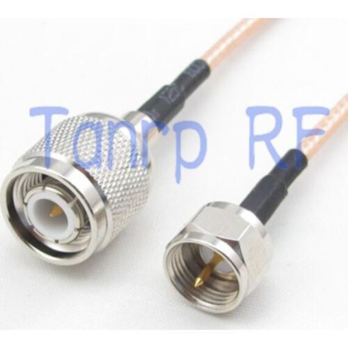 15CM Pigtail coaxial jumper cable RG316 extension cord 6inch TNC male plug to F male plug RF adapter connector