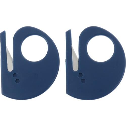 2pcs Plastic Letter Opener Knife Safety Mail Envelope Papers Cutter Blade Scrapbooking Sliding Cutting Tool