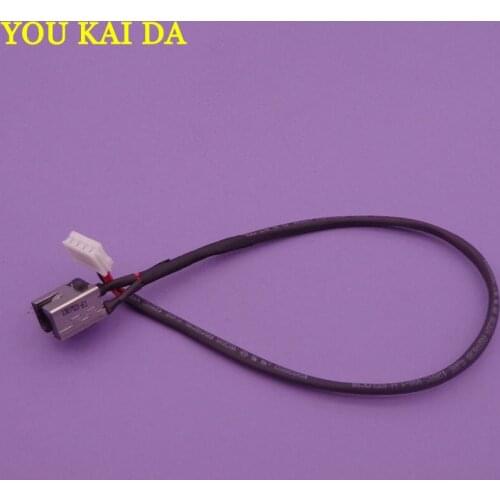 2X New Laptop DC Power Jack for Toshiba Satellite C850 C850D L850 L850D Long Wire Power Interface Power Head DC Jack with Cable