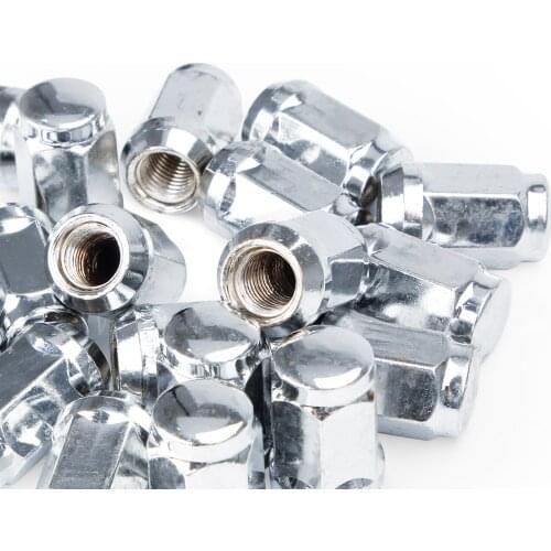20PCS Lug Nuts Bulge Acorn M12x1.5 Chrome Wheel Nut For Ford Fusion Focus Escape
