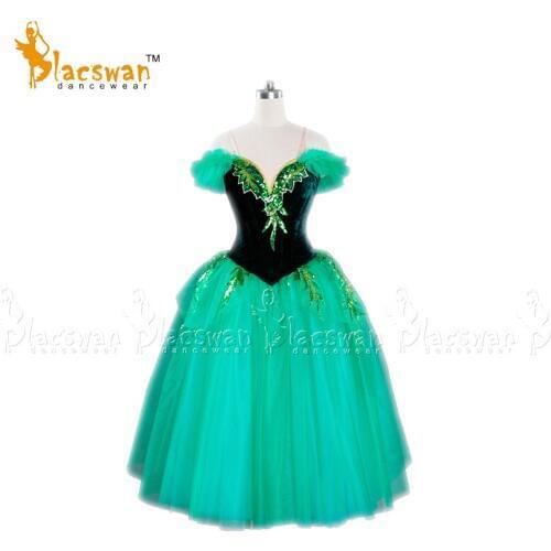 Green Ballet Tutu Dress BT707 Professional Romantic Ballet Tutu Dress Ballet Tutu Adult Performance Girl Ballet Tutu Dress