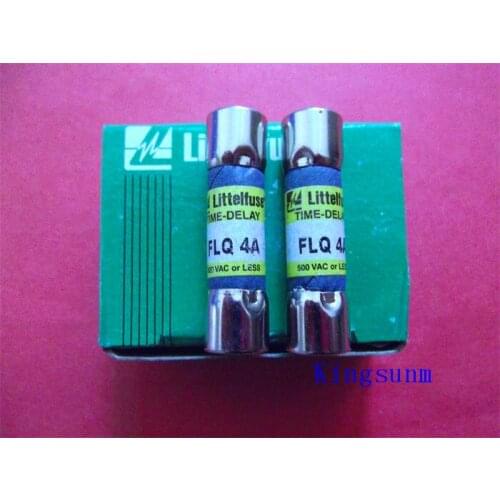 Free shipping 10pcs FLQ 4 TIME-DELAY America Netlon 10X38 delay fuse / fuse 4A 500V