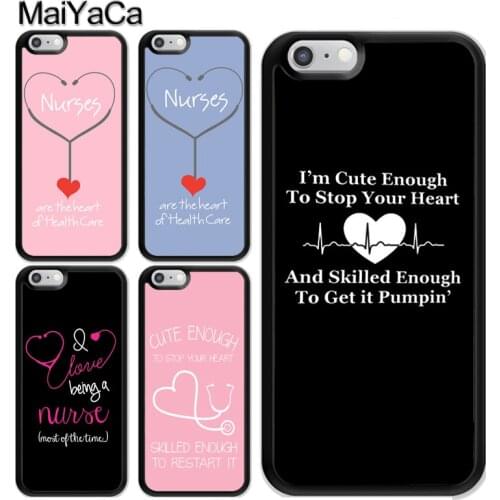 Nurse Medical Medicine Health Heart Stethoscope Case For iPhone 12 Mini 11 Pro MAX X XR XS MAX SE 2020 6S 7 8 Plus 5s Cover