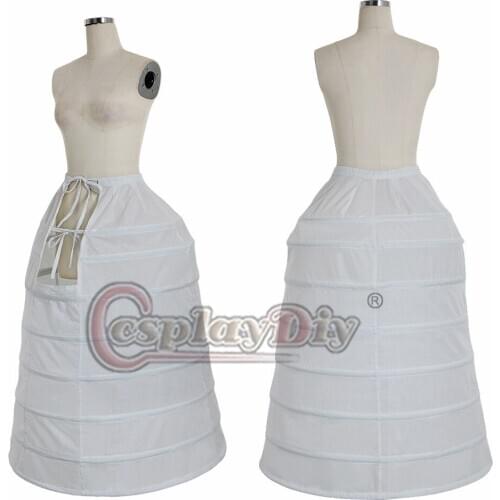 Cosplaydiy Medieval Women Crinoline Victorian Ball Gown Underskirt Retro Bustle Dome Cage Skirt Hoop Petticoat L320