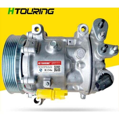 For Car Peugeot 407 607 CITROEN C5 C4 AC Compressor 1304 9663315480 9670022180 9656572680 9648138680 550806 6453RH 6453XA 6453RG