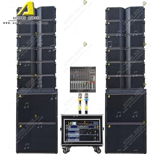 Dual 8 inch Line Array Speaker Professional Audio Multi Media Home Theatre Speaker System DJ Sound Box Music Equipment
