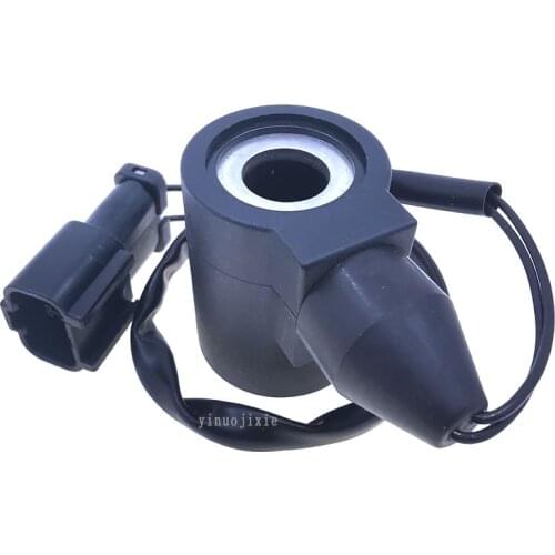 Excavator suitable for Komatsu PC60-7 pilot safety lock rotary rotary solenoid valve coil 12V