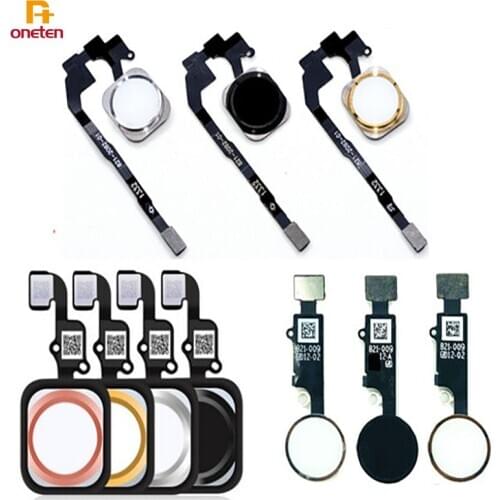 Home Button Flex Cable For Mobile Phone 5S 6 6P 6s 6sp7 7P 8G 8P Return Back Home Button With Flex Cable Rubber Sticker