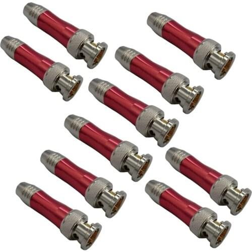 HD-SDI Connector BNC Q9 Gold-plated Copper Plug 75Ω High-definition Video Camera Monitor Welding Head