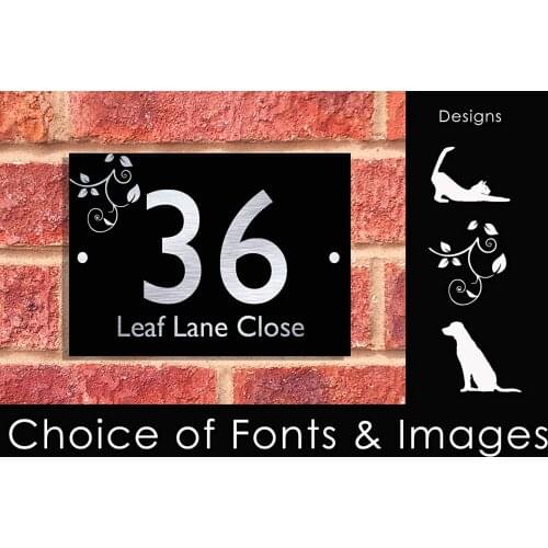 House number Acrylic Master Executive Address Plaque House Numbers Door sign