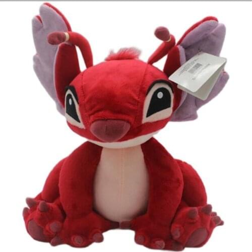 22-55CM Movie Lilo & Stitch Classic Original Cartoon Characters Stitch 626 628 Girlfriend Purple Angel Plush Toy Dolls For Kids