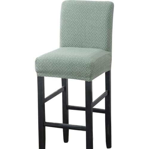 Short Back Chair Covers Seat Covers Slipcover Arm Chair Covers Solid Color Bar Banquet Wedding House Armchair Polyester