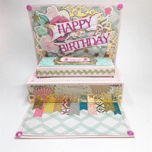 KSCRAFT Card Box Metal Cutting Dies Stencils for DIY Scrapbooking/photo album Decorative Embossing DIY Paper Cards