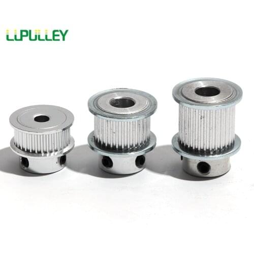 LUPULLEY GT2 32T Timing Belt Pulley Bore 4/5/6/6.35/7/8/10mm GT2 32Teeth Stepper Pulley 7/11/16mm Width Synchronous Pulley Wheel