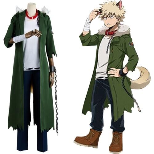 My Hero Academia Katsuki Bakugou Cosplay Costume Adult Men Uniform Outfits Halloween Carnival Costume